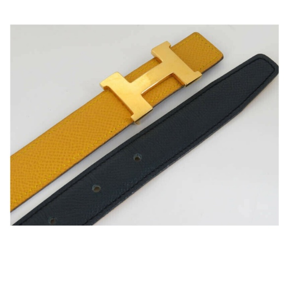 💯 AUTH HERMES LEATHER REVERSIBLE CONSTANCE H BELT - Picture 3 of 8